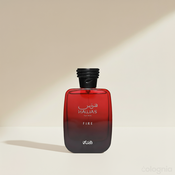 Hawas Fire by Rasasi  Mooi Rood parfumfles 