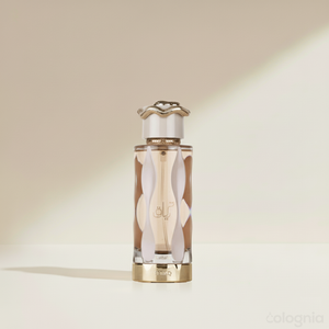 Teriaq parfumflacon met golvende glazen structuur