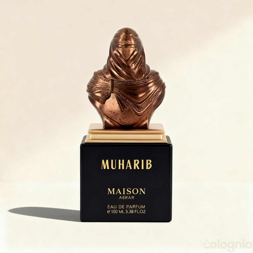 Muharib eau de parfum met artistiek bronzen dop